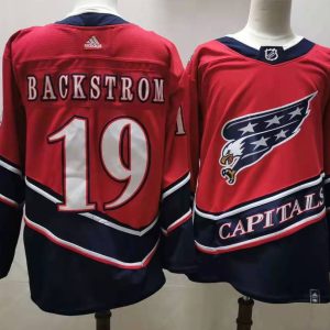 NHL Washington Capitals #19 Nicklas Backstrom 2020 New Jersey