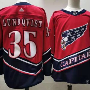 NHL Washington Capitals #35 Henrik Lundqvist 2020 New Jersey