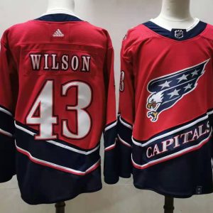 NHL Washington Capitals #43 Tom Wilson 2020 New Jersey