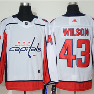 Men's Washington Capitals #43 Tom Wilson White Stitched NHL Jersey