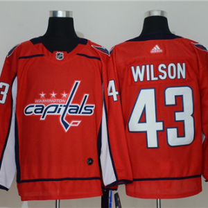 Men's Washington Capitals #43 Tom Wilson Red Stitched NHL Jersey