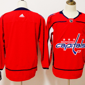 Men's Adidas Washington Capitals Red Blank Stitched NHL Jersey