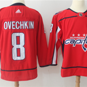 Men's Adidas Washington Capitals #8 Alexander Ovechkin Red Stitched NHL Jersey