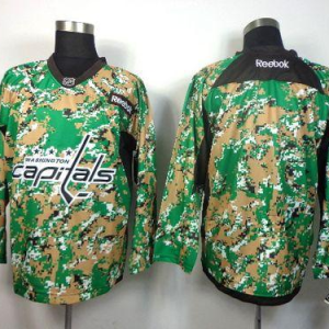 NHL Capitals Blank Camo Veterans Day Practice Stitched NHL