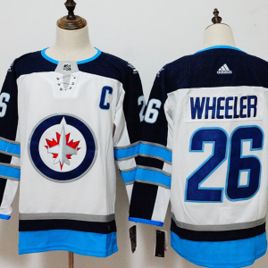 Men's Adidas Winnipeg Jets #26 Blake Wheeler White Stitched NHL Jersey