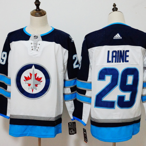 Men's Adidas Winnipeg Jets #29 Patrik Laine White Stitched NHL Jersey