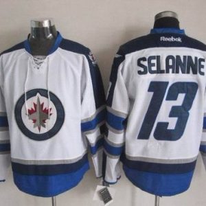 NHL Winnipeg Jets #13 Selanne White Color Jersey