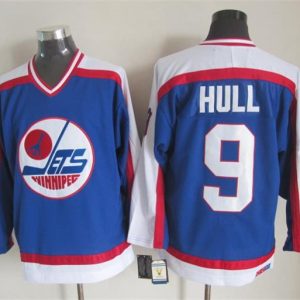 NHL Winnipeg Jets #9 Hull Blue Jersey