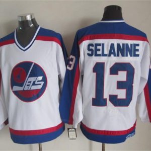 NHL Winnipeg Jets #13 Selanne White Jersey