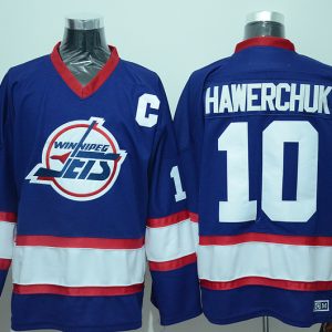 NHL Winnipeg Jets #10 Hawerchuk Blue Jersey