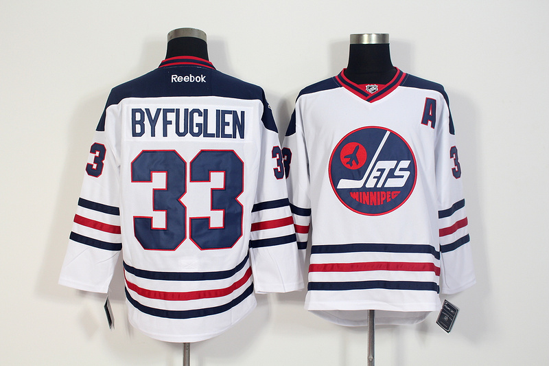 NHL Winnipeg Jets #33 Byfuglien White Jersey