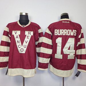 NHL Vancouver Canucks #14 Burrows red jersey