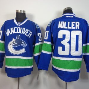 NHL Vancouver Canucks #30 Miller Blue Jersey