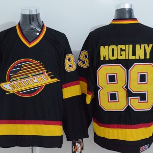 NHL Vancouver Canucks #89 Mogilny Black Jersey