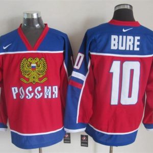 NHL Vancouver Canucks #10 Bure Red Jersey