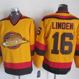 NHL Vancouver Canucks #16 Linden Yellow Jersey