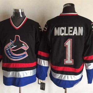 NHL Vancouver Canucks #1 Mclean Black Jersey