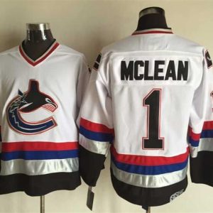 NHL Vancouver Canucks #1 Mclean White Jersey