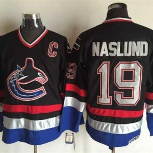 NHL Vancouver Canucks #19 Naslund Black Jersey with C Patch