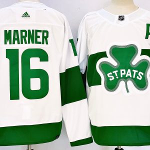 Men's Toronto Maple Leafs #16 Mitch Marner  White Adidas Jersey