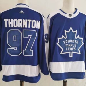 NHL Maple Leafs #97 Joe Thornton Blue 2020 New Adidas Jersey