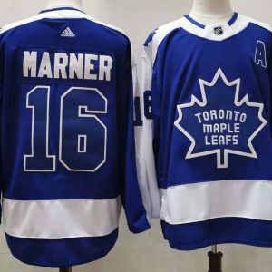 NHL Maple Leafs #16 Mitchell Marner Blue 2020 New Adidas Jersey