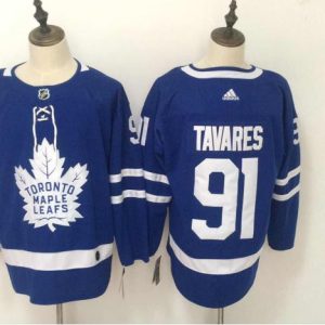 Adidas Men's Toronto Maple Leafs #91 Tavarers Blue Jersey