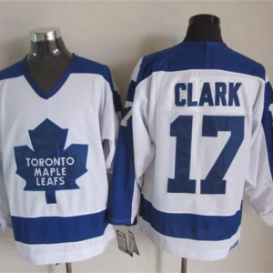 NHL Toronto Maple Leafs #17 Clark White Jersey