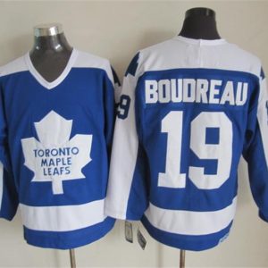 NHL Toronto Maple Leafs #19 Boudreau Blue Jersey