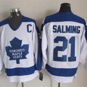 NHL Toronto Maple Leafs #21 Salming White Jersey