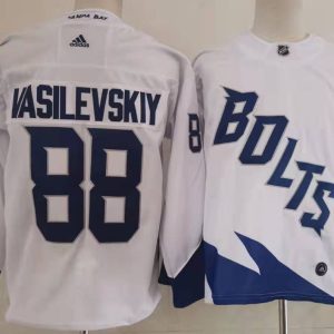 NHL Tampa Bay Lightning #88 Vasilevskiy White 2022 New Adidas Jersey