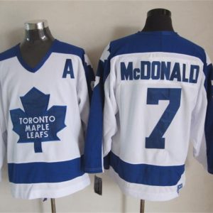 NHL Toronto Maple Leafs #7 McDonald White Jersey