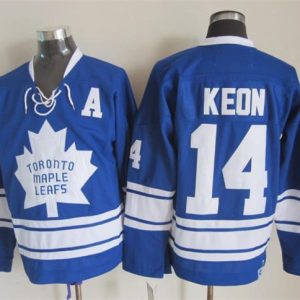 NHL Toronto Maple Leafs #14 Keon Blue Jersey with A Patch