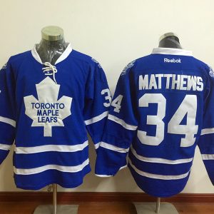 NHL Toronto Maple Leafs #34 Matthews Blue Jersey