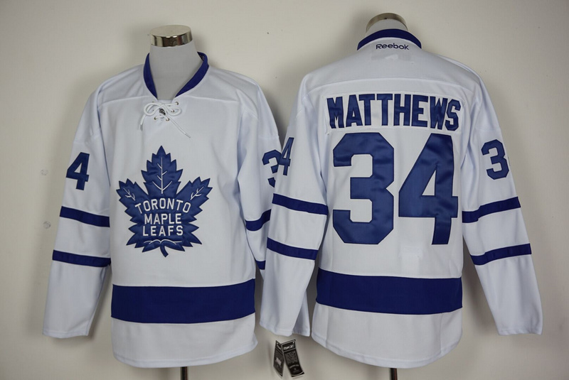 NHL Toronto Maple Leafs #34 Matthews White Jersey