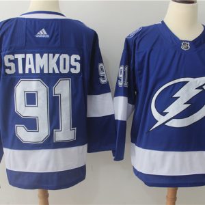 Adidas NHL Tampa Bay Lightning #91 Stamkos Blue Jersey
