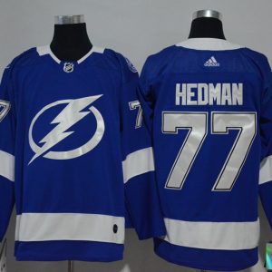 Adidas NHL Tampa Bay Lightning #77 Hedman Blue Jersey