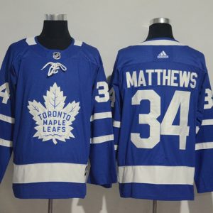 Adidas Toronto Maple Leafs #34 Matthews Blue Jersey