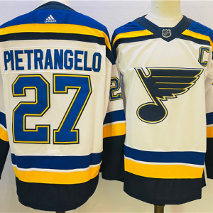 Men's St. Louis Blues #27 Alex Pietrangelo Cream Winter Classic Stitched Jersey