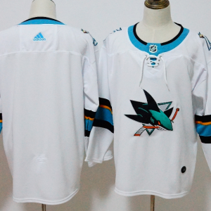 Adidas Sharks White Alternate Stitched NHL Blank Jersey