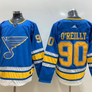 NHL Blues 90 Ryan O'Reilly Winter Classic Blue Adidas Men Jersey