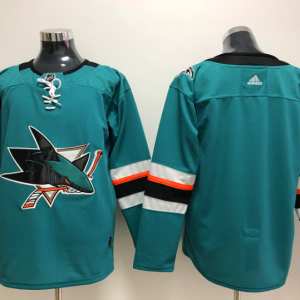 Adidas Sharks Teal Alternate Stitched NHL Blank Jersey