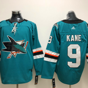 Adidas Sharks #9 Evander Kane Teal Alternate Stitched NHL Jersey