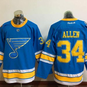 NHL St.Louis Blues #34 Allen L.Blue Classical Jersey