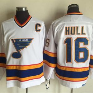 NHL St. Louis Blues #16 Hull White Jersey