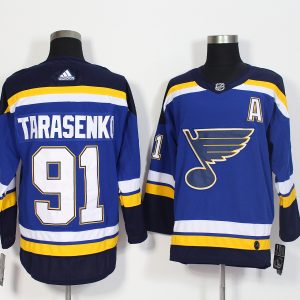 Adidas NHL St.Louis Blues #91 Tarasenko Blue Jersey