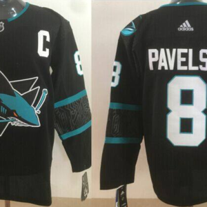 Adidas Sharks #8 Joe Pavelski Black Alternate Stitched NHL Jersey