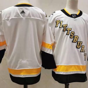 Men's Pittsburgh Penguins 2020-21 White Blank  Adidas Jersey