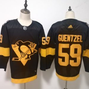 NHL Penguins 59 Jake Guentzel 2019 Stadium Series Black Adidas Men Jersey