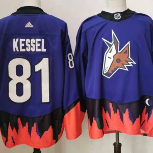 NHL Arizona Coyotes #81 Phil Kessel Purple Jersey